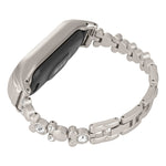 Cinturino per orologio in metallo con diamanti con orsetto carino, For Xiaomi Mi Band 8, For Xiaomi Mi Band 7, For Xiaomi Mi Band 6 / 5