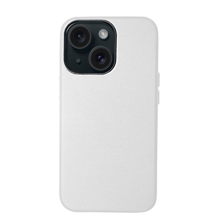 Custodia per telefono con cover posteriore in PU con grana di agnello, For iPhone 15