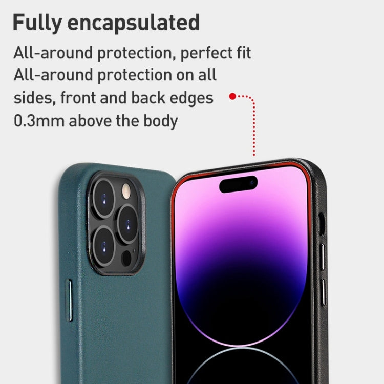 Custodia per telefono con cover posteriore in PU con grana di agnello, For iPhone 15