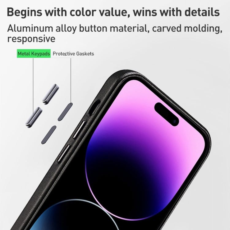 Custodia per telefono con cover posteriore in PU con grana di agnello, For iPhone 15