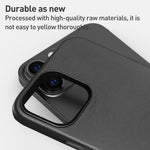 Custodia per telefono con cover posteriore in PU con grana di agnello, For iPhone 15