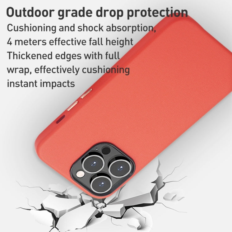 Custodia per telefono con cover posteriore in PU con grana di agnello, For iPhone 15