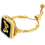 Bracciale intrecciato con cinturino in metallo con diamanti, For Apple Watch Series 5 44mm, For Apple Watch Series 5 40mm, For Apple Watch Series 4 44mm, For Apple Watch Series 4 40mm