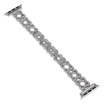 Cinturino per orologio in metallo con diamanti incrociati con cuori, For Apple Watch SE 2023 44mm, For Apple Watch SE 2023 40mm, For Apple Watch Ultra 2 49mm, For Apple Watch Series 9 45mm