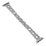 Cinturino per orologio in metallo con diamanti incrociati con cuori, For Apple Watch 42mm, For Apple Watch 38mm