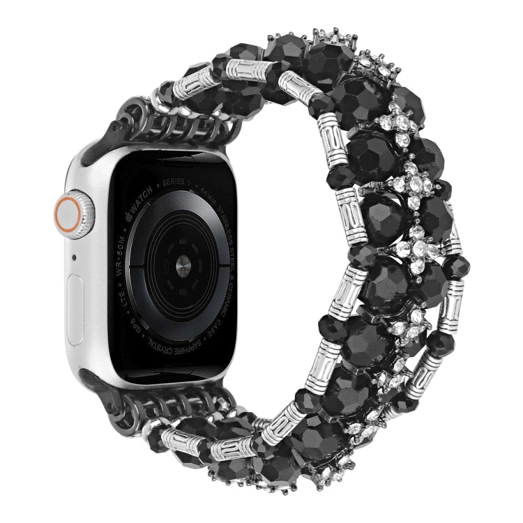 Cinturino per orologio con braccialetto di diamanti con perline, For Apple Watch SE 2023 44mm, For Apple Watch SE 2023 40mm, For Apple Watch Ultra 2 49mm, For Apple Watch Series 9 45mm, For Apple Watch Series 9 41mm, For Apple Watch Ultra 49mm         ...