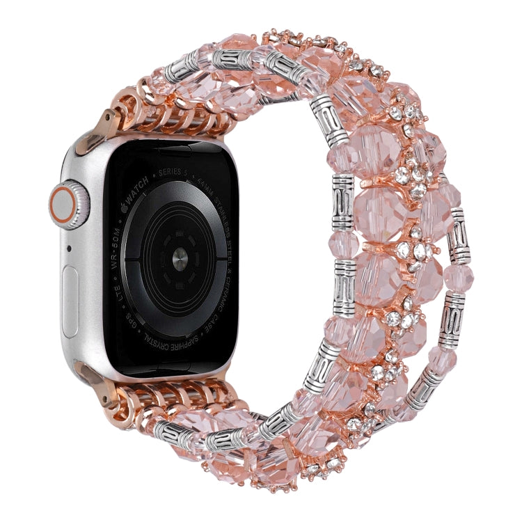 Cinturino per orologio con braccialetto di diamanti con perline, For Apple Watch SE 2022 40mm, For Apple Watch SE 2022 44mm, For Apple Watch Series 7 41mm, For Apple Watch Series 7 45mm, For Apple Watch SE 40mm, For Apple Watch SE 44mm                 ...