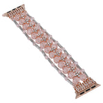 Cinturino per orologio con braccialetto di diamanti con perline, For Apple Watch 42mm, For Apple Watch 38mm