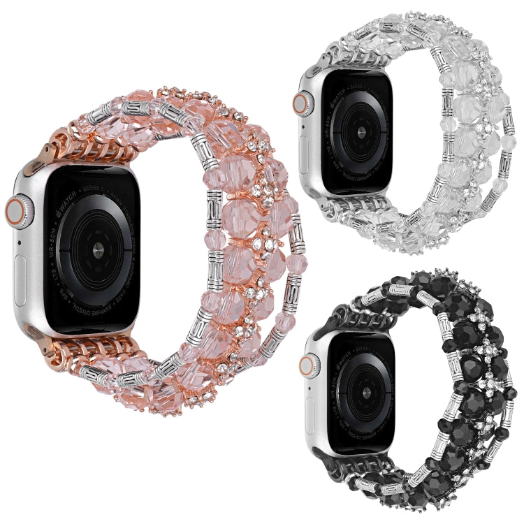 Cinturino per orologio con braccialetto di diamanti con perline, For Apple Watch SE 2023 44mm, For Apple Watch SE 2023 40mm, For Apple Watch Ultra 2 49mm, For Apple Watch Series 9 45mm, For Apple Watch Series 9 41mm, For Apple Watch Ultra 49mm         ...