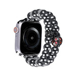 Cinturino per orologio con braccialetto di perle a doppia fila di perline, For Apple Watch SE 2023 44mm, For Apple Watch SE 2023 40mm, For Apple Watch Ultra 2 49mm, For Apple Watch Series 9 45mm, For Apple Watch Series 9 41mm, For Apple Watch Ultra 49m...