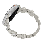 Cinturino per orologio in metallo con diamanti zucca, For Apple Watch SE 2022 40mm, For Apple Watch SE 2022 44mm, For Apple Watch Series 7 41mm, For Apple Watch Series 7 45mm