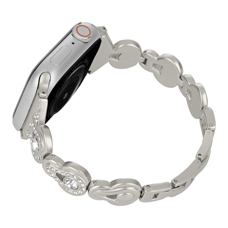 Cinturino per orologio in metallo con diamanti zucca, For Apple Watch SE 40mm, For Apple Watch SE 44mm, For Apple Watch 6 40mm, For Apple Watch Series 6 44mm