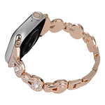 Cinturino per orologio in metallo con diamanti zucca, For Apple Watch Series 3 38mm, For Apple Watch Series 3 42mm, For Apple Watch Series 2 42mm, For Apple Watch Series 2 38mm