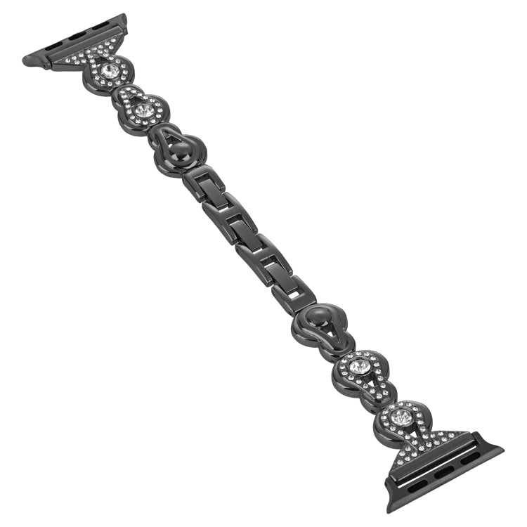 Cinturino per orologio in metallo con diamanti zucca, For Apple Watch 42mm, For Apple Watch 38mm
