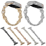 Cinturino per orologio in metallo con diamanti zucca, For Apple Watch SE 2023 44mm, For Apple Watch SE 2023 40mm, For Apple Watch Ultra 2 49mm, For Apple Watch Series 9 45mm