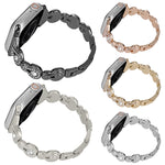 Cinturino per orologio in metallo con diamanti zucca, For Apple Watch SE 2023 44mm, For Apple Watch SE 2023 40mm, For Apple Watch Ultra 2 49mm, For Apple Watch Series 9 45mm