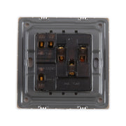 Interruttore da parete multifunzione 185-265 V 86 mm con presa di corrente a tre fori