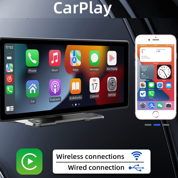 B5303 Lettore MP5 per auto portatile da 10,26 pollici Supporto CarPlay / Android Auto, B5303