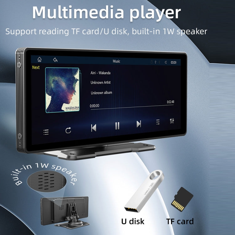 B5303 Lettore MP5 per auto portatile da 10,26 pollici Supporto CarPlay / Android Auto, B5303