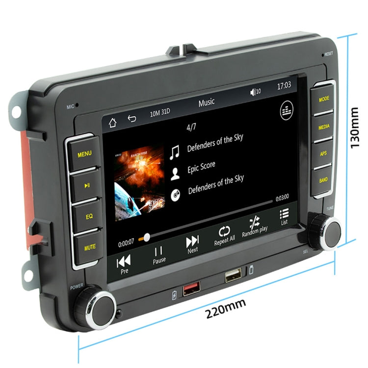 F9070 Per Volkswagen Lettore MP5 per auto portatile da 7 pollici Supporto CarPlay / Android Auto, F9070