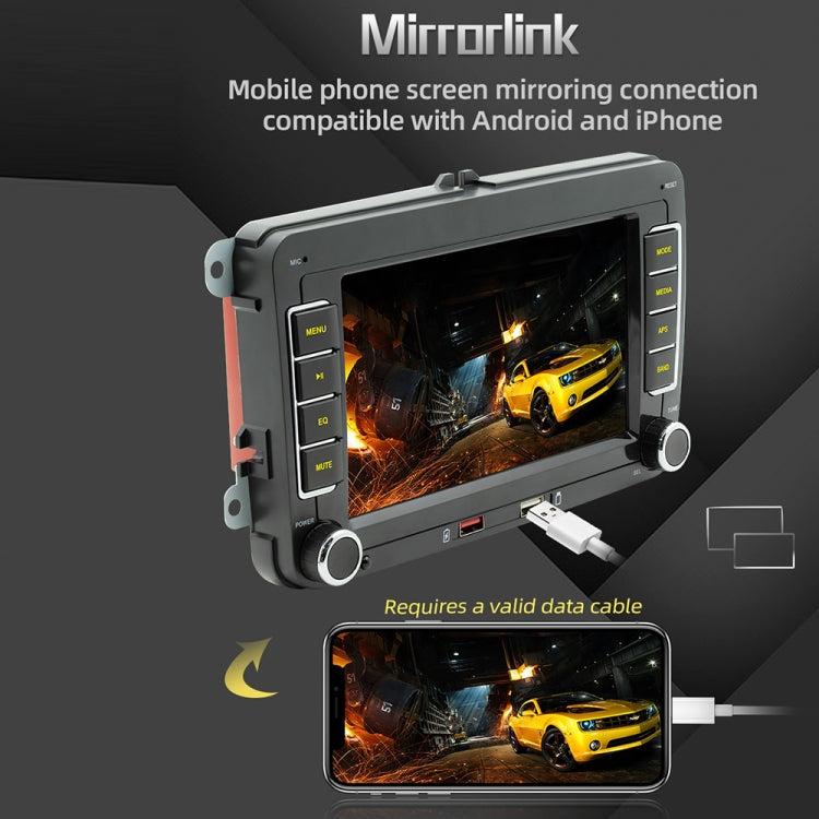 F9070 Per Volkswagen Lettore MP5 per auto portatile da 7 pollici Supporto CarPlay / Android Auto, F9070