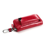 9108 Borsa porta chiavi in pelle con cerniera di grande capacità Portafoglio multifunzione