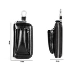 9108 Borsa porta chiavi in pelle con cerniera di grande capacità Portafoglio multifunzione