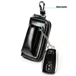 9108 Borsa porta chiavi in pelle con cerniera di grande capacità Portafoglio multifunzione