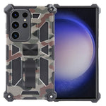 Cavalletto per armatura mimetica TPU + custodia magnetica per PC, For Samsung Galaxy S23 FE 5G, For Samsung Galaxy S24 Ultra 5G, For Samsung Galaxy A55, For Samsung Galaxy S24+ 5G, For Samsung Galaxy A35, For Samsung Galaxy S24 5G, For Samsung Galaxy A...