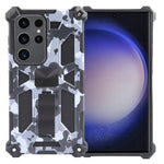 Cavalletto per armatura mimetica TPU + custodia magnetica per PC, For Samsung Galaxy S23 FE 5G, For Samsung Galaxy S24 Ultra 5G, For Samsung Galaxy A55, For Samsung Galaxy S24+ 5G, For Samsung Galaxy A35, For Samsung Galaxy S24 5G, For Samsung Galaxy A...