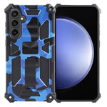 Cavalletto per armatura mimetica TPU + custodia magnetica per PC, For Samsung Galaxy S23 FE 5G, For Samsung Galaxy S24 Ultra 5G, For Samsung Galaxy A55, For Samsung Galaxy S24+ 5G, For Samsung Galaxy A35, For Samsung Galaxy S24 5G, For Samsung Galaxy A...