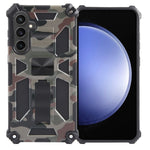 Cavalletto per armatura mimetica TPU + custodia magnetica per PC, For Samsung Galaxy S23 FE 5G, For Samsung Galaxy S24 Ultra 5G, For Samsung Galaxy A55, For Samsung Galaxy S24+ 5G, For Samsung Galaxy A35, For Samsung Galaxy S24 5G, For Samsung Galaxy A...