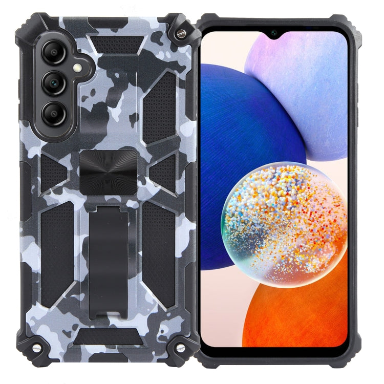 Cavalletto per armatura mimetica TPU + custodia magnetica per PC, For Samsung Galaxy S23 FE 5G, For Samsung Galaxy S24 Ultra 5G, For Samsung Galaxy A55, For Samsung Galaxy S24+ 5G, For Samsung Galaxy A35, For Samsung Galaxy S24 5G, For Samsung Galaxy A...