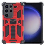 Custodia magnetica per telefono Armor antiurto in TPU + PC con supporto, For Samsung Galaxy S26+ 5G, For Samsung Galaxy S26 5G, For Samsung Galaxy S25 5G, For Samsung Galaxy S25+ 5G, For Samsung Galaxy S25 Ultra 5G, For Samsung Galaxy S24 Ultra 5G