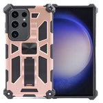 Custodia magnetica per telefono Armor antiurto in TPU + PC con supporto, For Samsung Galaxy S26+ 5G, For Samsung Galaxy S26 5G, For Samsung Galaxy S25 5G, For Samsung Galaxy S25+ 5G, For Samsung Galaxy S25 Ultra 5G, For Samsung Galaxy S24 Ultra 5G