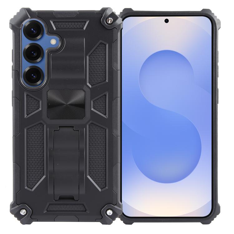 Custodia magnetica per telefono Armor antiurto in TPU + PC con supporto, For Samsung Galaxy S26+ 5G, For Samsung Galaxy S26 5G, For Samsung Galaxy S25 5G, For Samsung Galaxy S25+ 5G, For Samsung Galaxy S25 Ultra 5G, For Samsung Galaxy S24 Ultra 5G