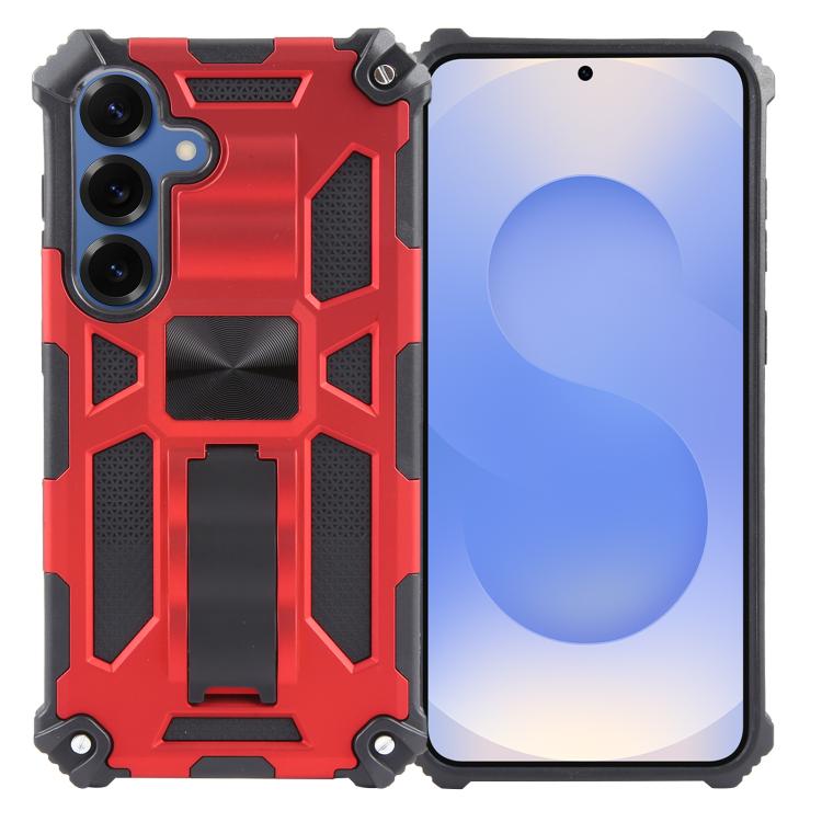 Custodia magnetica per telefono Armor antiurto in TPU + PC con supporto, For Samsung Galaxy S26+ 5G, For Samsung Galaxy S26 5G, For Samsung Galaxy S25 5G, For Samsung Galaxy S25+ 5G, For Samsung Galaxy S25 Ultra 5G, For Samsung Galaxy S24 Ultra 5G