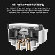Pannello interruttori in vetro temperato LED rotondo da 86 mm, vetro rotondo nero, One Open Dual Control, Two Billing Control, Two Open Dual Control, Three Billing Control, Three Open Dual Control, Four Billing Control, Four Open Dual Control          ...