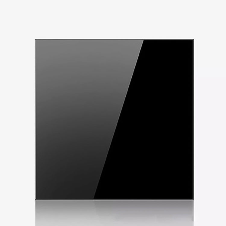 Pannello interruttori vetro temperato LED 86 mm nero