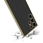 Custodia per telefono in TPU + pelle con placcatura GKK a copertura totale, For Samsung Galaxy S24 Ultra 5G, For Samsung Galaxy S24+ 5G, For Samsung Galaxy S24 5G