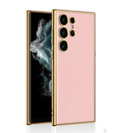 Custodia per telefono in TPU + pelle con placcatura GKK a copertura totale, For Samsung Galaxy S24 Ultra 5G, For Samsung Galaxy S24+ 5G, For Samsung Galaxy S24 5G