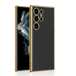 Custodia per telefono in TPU + pelle con placcatura GKK a copertura totale, For Samsung Galaxy S24 Ultra 5G, For Samsung Galaxy S24+ 5G, For Samsung Galaxy S24 5G