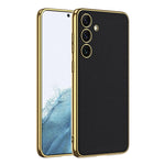 Custodia per telefono in TPU + pelle con placcatura GKK a copertura totale, For Samsung Galaxy S24 Ultra 5G, For Samsung Galaxy S24+ 5G, For Samsung Galaxy S24 5G