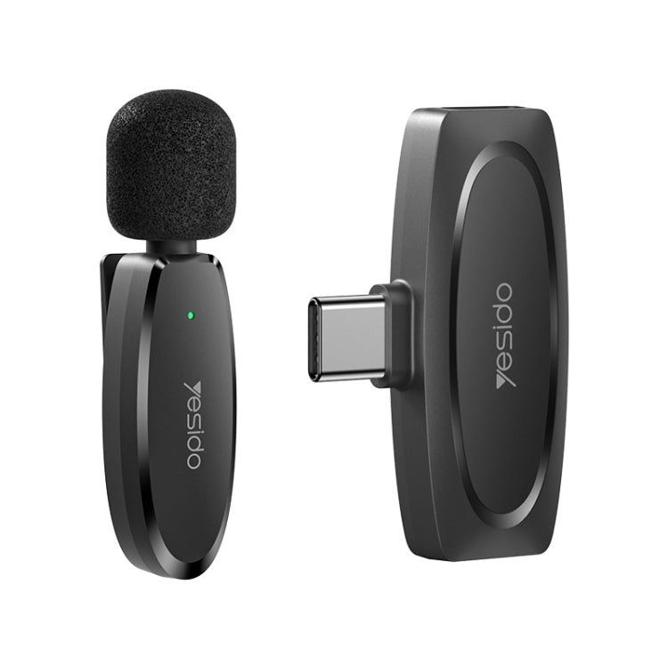 YESIDO KR11 Microfono lavalier wireless a bassa latenza con ricevitore Type-C, KR11