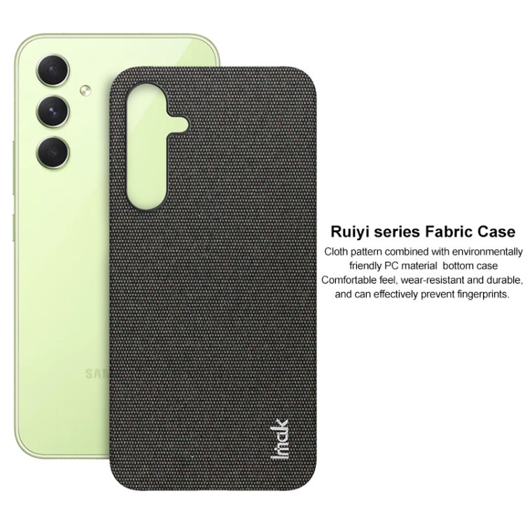 custodia per telefono PU + PC con texture in tessuto serie imak Ruiyi, For Samsung Galaxy A55 5G, For Samsung Galaxy A35 5G, For Samsung Galaxy S24 Ultra 5G, For Samsung Galaxy S24+ 5G, For Samsung Galaxy S24 5G, For Samsung Galaxy S23 FE 5G           ...