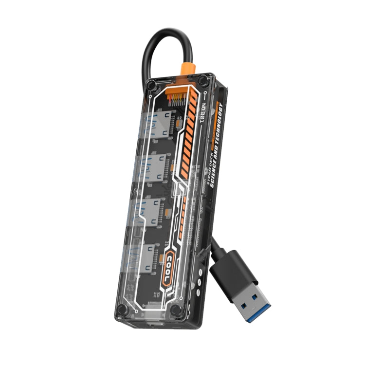 SW4U-A Docking station HUB da USB 5 in 1 a 1xType-C+4xUSB3.0, SW4U-A