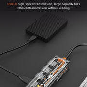 SW4U-C Docking station HUB 5 in 1 da tipo C a 1 x tipo C + 4 x USB 3.0, SW4U-C