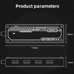 SW4U-C Docking station HUB 5 in 1 da tipo C a 1 x tipo C + 4 x USB 3.0, SW4U-C
