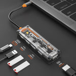 SW5H Docking station 5 in 1 da tipo C a PD+USB3.0+2xUSB2.0+HDMI HUB, SW5H