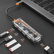 SW5H Docking station 5 in 1 da tipo C a PD+USB3.0+2xUSB2.0+HDMI HUB, SW5H